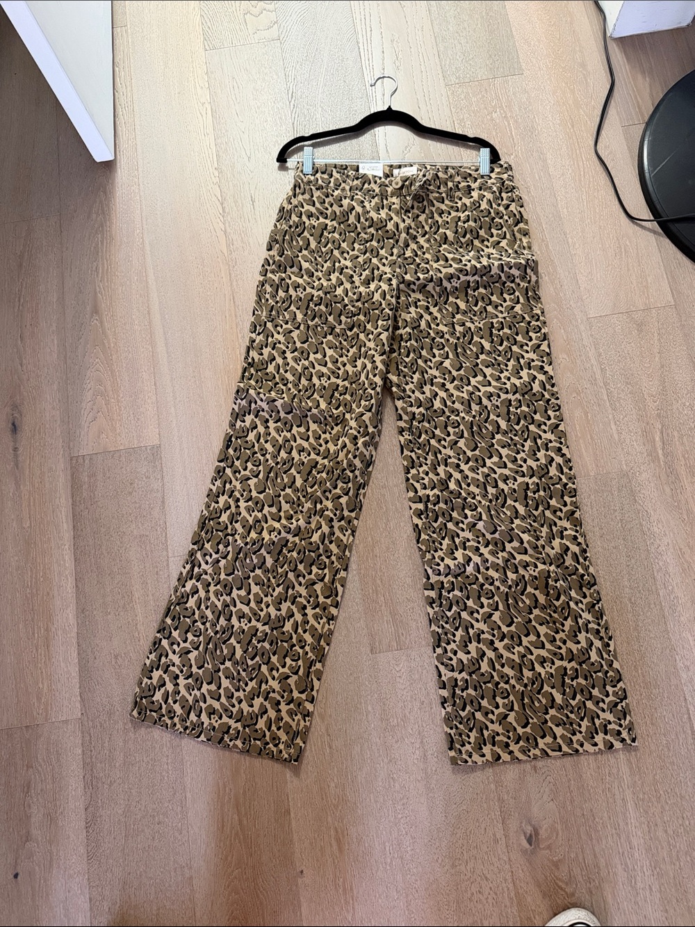 Brixton Leopard Print Wide-Leg Pants - Brown/Tan